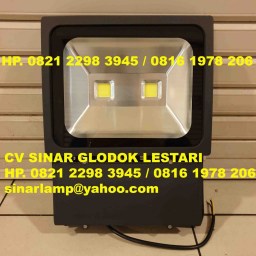 Lampu Sorot LED 100 watt Hitam High Grade